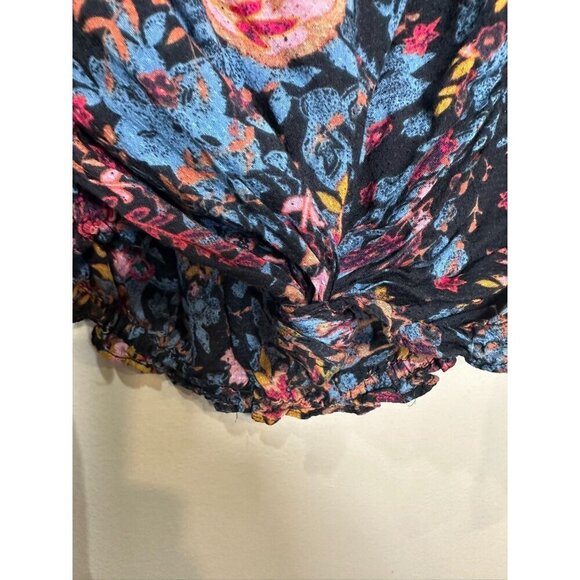 Free People Free Spirit Printed Off-The-Shoulder Bell Sleeve Top Boho Festival S - Picture 4 of 8